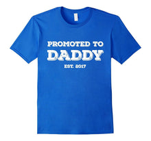 Mens Promoted to Daddy T-Shirt Established 2017 Father's Day Gif