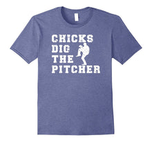 Chicks Dig the Pitcher Funny Baseball T Shirt