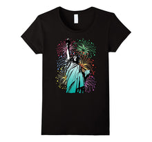 4th of July Fireworks Statue of Liberty T-Shirt
