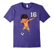 #16 Soccer Shirt Girls Funny Dabbing Dab Dance Soccer Ball