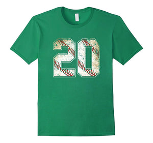 #20 Baseball Jersey Number 20 Retro Vintage T-Shirt