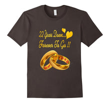 22nd Wedding Anniversary T-Shirt 22 Years Down Forever to Go