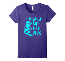 I Washed Up Like This Mermaid T Shirt Fluorescent Bright Tee