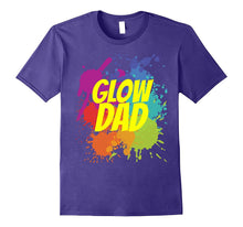 Glow Party Birthday Shirt With Splatters - Dad
