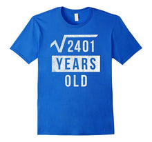 49th Birthday Gift 49 Yr Years Old Funny Square Root T Shirt
