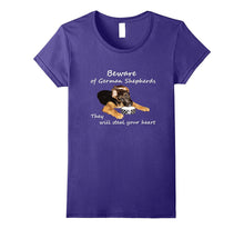 I Love My German Shepherd Funny, 2-Sided T-Shirt