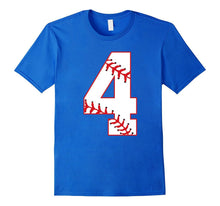 Cute Fourth Birthday Party 4th Baseball T-Shirt Born 2013