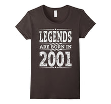 Funny Legends Are Born in 2001 T-Shirt 16th Birthday Gift