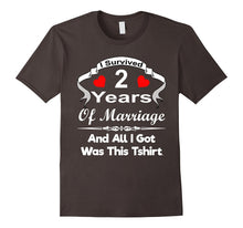 2nd Second Wedding Anniversary Tshirt Marriage Husband Wife