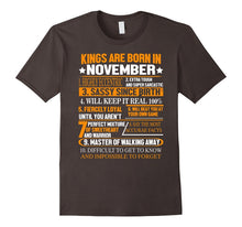Mens Kings Are Born in November Birthday Gift Shirt