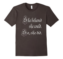 Script Feminine She Believed She Could So She Did T-Shirt