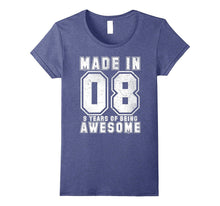 9th Birthday Gift T-Shirt Made in 08 Tee 9 Yrs Old Gift