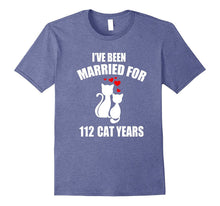 24th Wedding Anniversary T-Shirt 112 Cat Years Gift