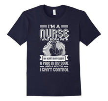 I'm a Nurse I Was Born With a Heart on My Sleeve T-Shirt RN