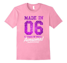 Made in 2006 Awesome 11th Birthday Girl Shirt Pink T-Shirt