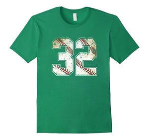 #32 Baseball Jersey Number 32 Retro Vintage T-Shirt