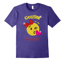 Cousin of the Birthday Girl Emoji Birthday Party Tee Shirt