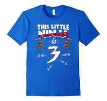 3rd Birthday Boys Shirt Funny 3 Year Old Ninja Martial Arts