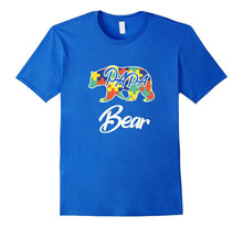 2017 Autism Awareness Dad - PAPA Bear TShirt
