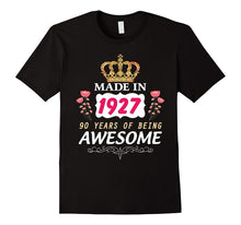 90 Years Old Birthday Queen Princess Crown T-Shirt Gift