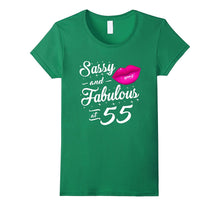 55th Birthday Gift Tshirt Sassy and Fabulous 55 Year Old Tee