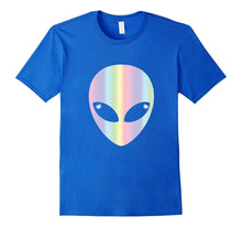 Alien Head T Shirt-Holographic Glow Effect