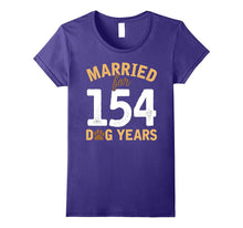 Cute Married for 154 Dog Years T-Shirt 22nd Anniversary