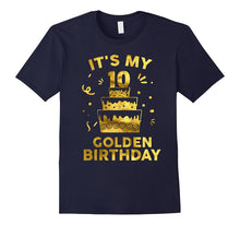 10th Birthday Shirt It's My 10th Golden Birthday Vintage