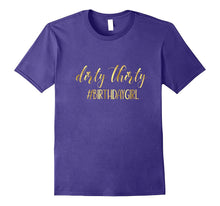 30th Birthday Shirt Gift Gold Girly Dirty Thirty 30  Sister