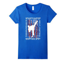 Taekwondo Shirt 5 Tenets Taekwon-Do Martial Arts Kick White