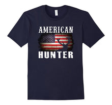 Hunter Men's Tshirt American Patriotic Buck Hunting Shirt