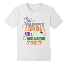 Halloween Pregnancy Shirt Mummy Monster Due October 2017