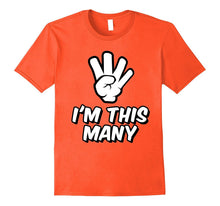 4 Year Old Birthday Tshirt - Funny I'm This Many Kids TShirt