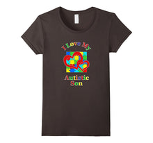 I Love My Autistic Son Autism Awareness Mom Dad Mother Tee