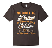 Nobody Is Perfect October 1958 T-Shirt 59th Birthday Shirt