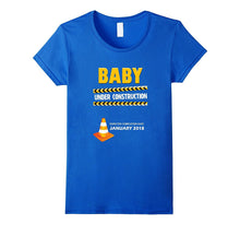 Baby Under Construction January 2018 Funny Mom to Be Shirt