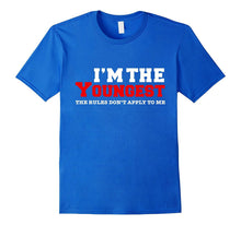 Funny Youngest Child Rules Don't Apply to Me Tshirt Siblings