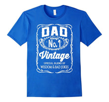 Mens Funny Vintage Fathers Day Shirt Design - Wisdom & Bad Jokes