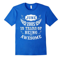 12 Year Old Kid Born in June 2005 Awesome Birthday T Shirt