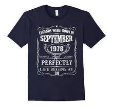 Legends Were Born in September 1978-39th Birthday Gift Shirt
