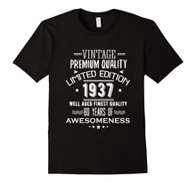 1937 T-Shirt for Men/Women. 80th Birthday Gift Ideas.