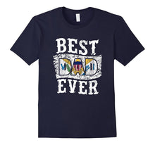 Mens Best Dad Ever Father's Day T-Shirt US Virgin Islands Flag