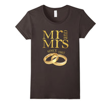 20th Wedding Anniversary T-Shirt Mr & Mrs Since 1997 Gift