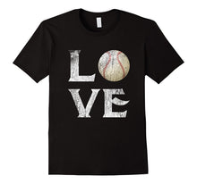 I Love Baseball Ball T Shirt Softball Gift for Mom Dad Fan