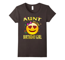 Aunt of the Birthday Girl Emoji T-Shirt Gift for Aunt