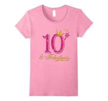 10th Birthday Girl Fabulous Princess Shirt