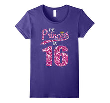 16th Birthday Princess T-Shirt, Birthday Gifts Teenger Girls