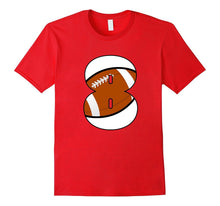 8th Birthday Football Number T-Shirt