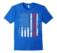 Men's Best Dad Ever American Flag Tshirt for Fathers Day