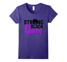 Strong Black Queen Shirt Girl Magic Poppin Light Purple